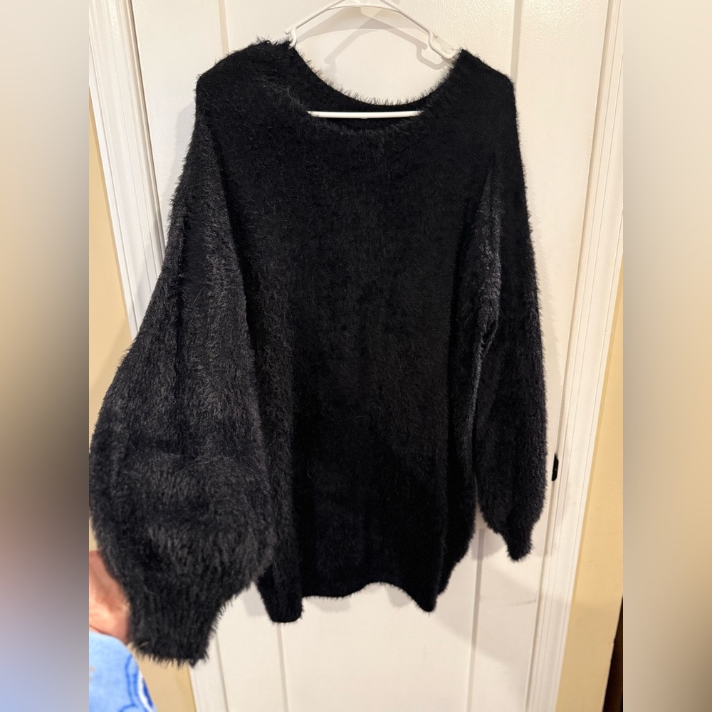 Black sweater dress